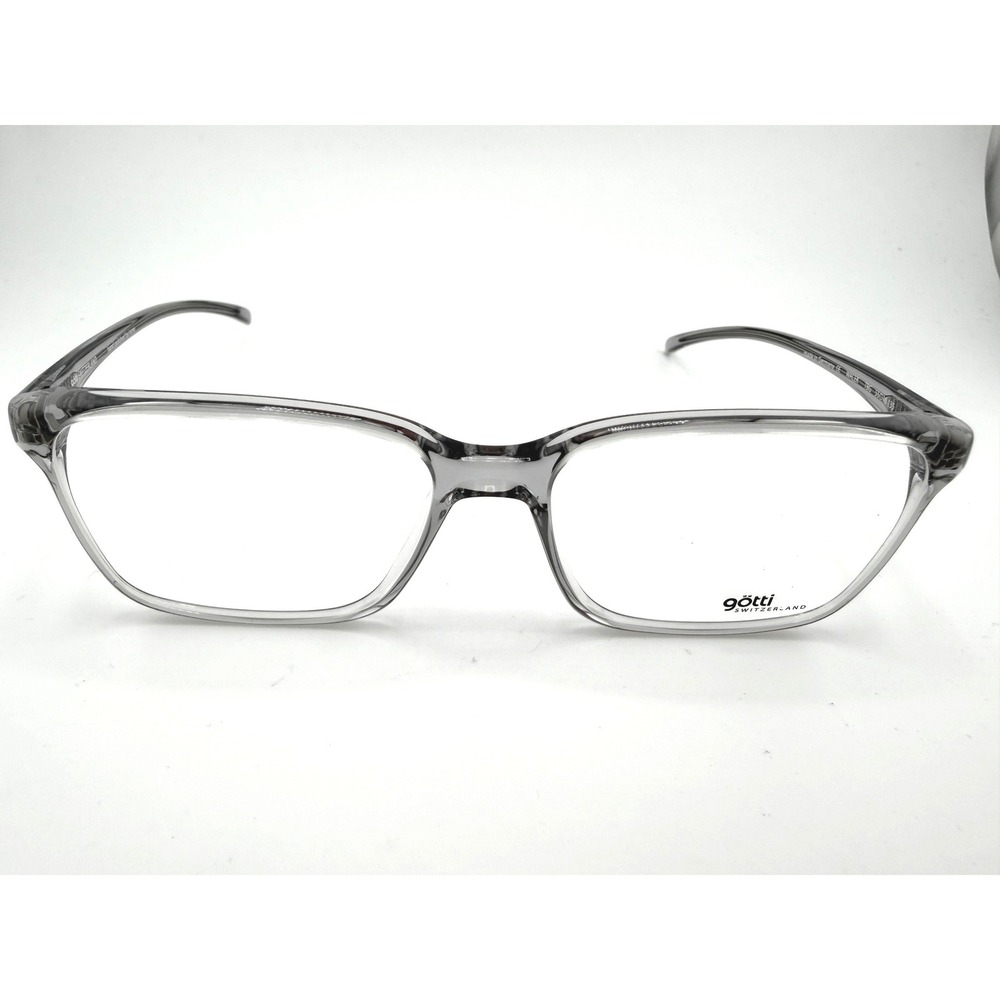 Gotti Switzerland Wacek TBG Transparent Grey Rectangular Eyeglasses 55-16-135